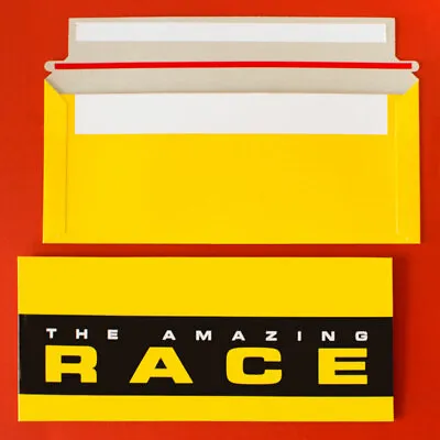 Amazing Race Tear-Strip Yellow Envelopes - Set Of 10 • $19.99