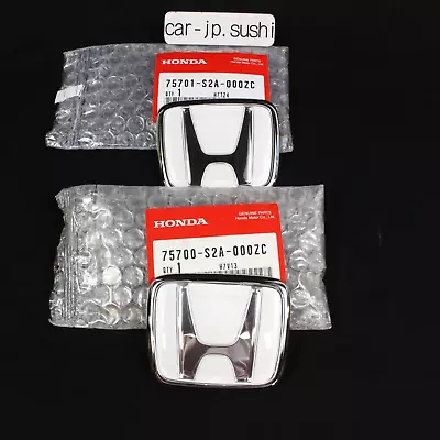 HONDA Genuine S2000 AP1 AP2 2-Set White H Emblem Badge Ornament OEM New Pair • $81.39