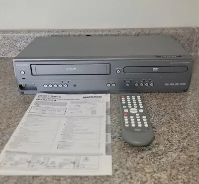 Magnavox DVD VCR VHS Combo Player MWD2206 W/ Remote+Manual MINT Condition Works! • $115