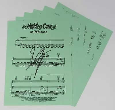 Vince Neil MOTLEY CRUE Signed Autograph Auto  Dr. Feelgood  Sheet Music JSA • $124.99