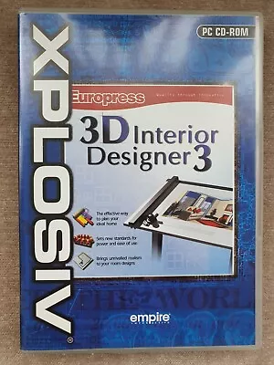 3D Interior Design 3 Xplosiv Empire PC CD ROM • £2.99