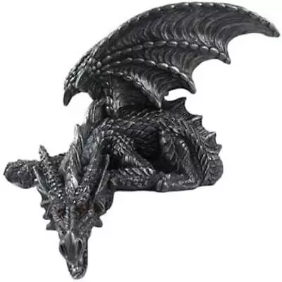 Dragon Figurine With Wings Haunted Halloween Shelf Decor Miniature Statue 6In • $43