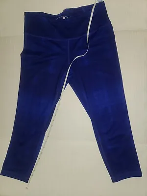 TANGERINE  Violet Blue 3/4 Leggings Size Medium  • $10