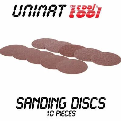 UNIMAT Parts & Accessories - 162260 SANDING DISCS  -  5 X 150 & 5 X 100 Grit • £5.25