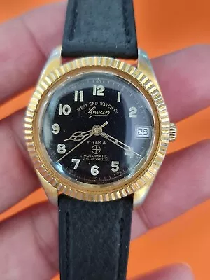 Vintage West End Watch Co Sowar Prima Gold Military Swiss Watch • $185