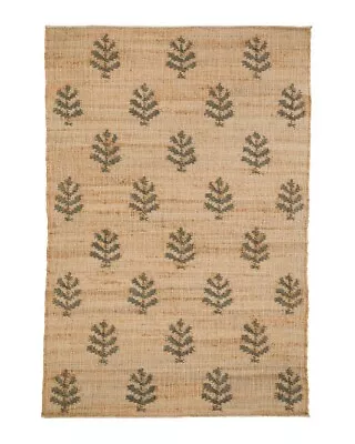 Erin Gates Momeni Orchard Verdure Leaf Flat Weave Hand Woven Jute & Wool 3' X 5' • $199.99