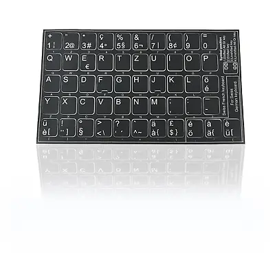 Accuratus Professional Keyboard Stickers (SWISS GERMAN/SWISS FRENCH) - Non Trans • £15.29