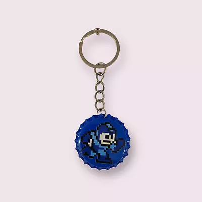 Megaman - 8-bit Retro Bottlecap Keychain • $2.95