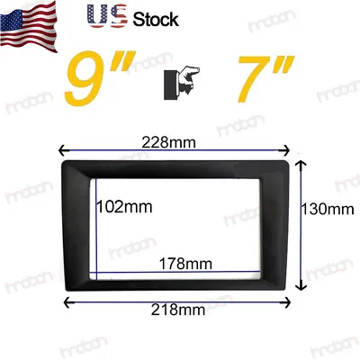 9 To 7 Inch Car Frame Fascia Adapter For Universal 2 Dobule Din Car Radio DVD US • $14.25