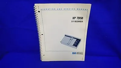 Hp 7015b X-y Recorder Operating & Service Manual • $11.48