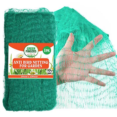 2Mx10M Garden Netting Green Anti Bird Pond Fruit Veg Plant Net Protection Mesh • £3.49