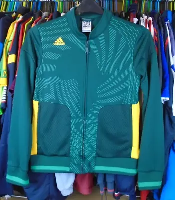 £14.94 • Buy SOUTH AFRICA 2010 Adidas FOOTBALL SOCCER  TRACKSUIT JACKET TOP WOMENS MEDIUM