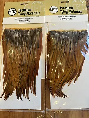 Metz Butts Brown Saddle Hackle 2 Pack • $30