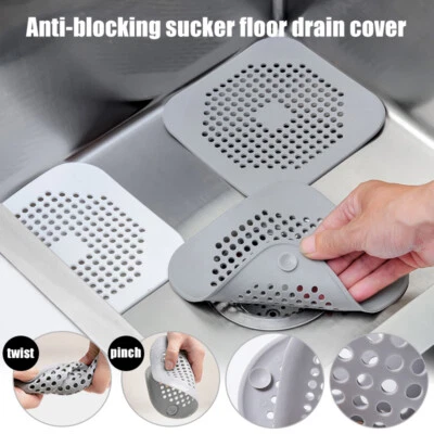 Hair Trap Bathroom Plug Hole Waste Catcher Stopper Drain Sink Strainer Filter UK • £1.94