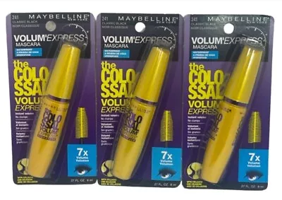 Maybelline The Colossal Hydrofuge -241 Classic Black 0.27 Fl Oz/8 Ml *3 Pack* • $19.97