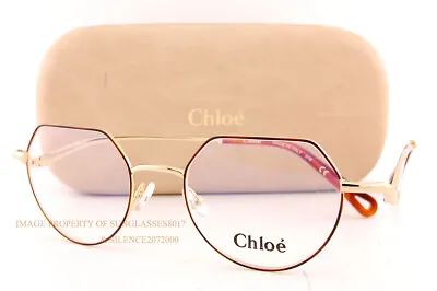 Brand New Chloe Eyeglass Frames 2156 757 Yellow Gold/Havana  Women Without Case • $99.99