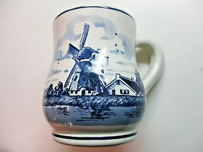 $9.90 • Buy Norelco Holland 1970 Delft Blue Blauw Hand Painted Mug Cup 3-1/4 Inch, 83 Mm Vtg