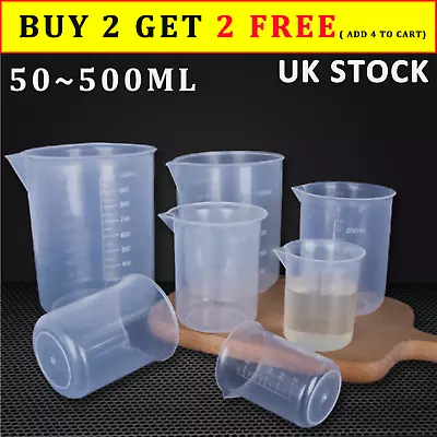 Small Measuring Cup Plastic Jug Beaker Kitchen Tool For Laboratories Parts • £4.99