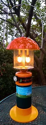 Rare Vintage Sears Orange Double Mantle Propane Lantern 920 727850 • $39.99
