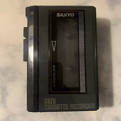 Vintage Sanyo M1012A Portable Mini Cassette Recorder Player Tested And Working • $29.99