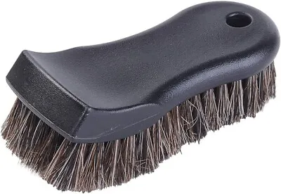 Car Care Leather Cleaning Brush Upholstery Brush Soft Horse Hair *UK SELLER* • £8.15