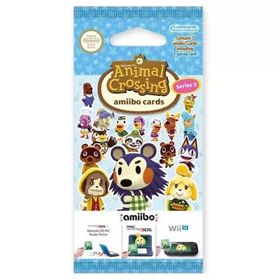 $3.95 • Buy AUTHENTIC Nintendo Animal Crossing Amiibo Cards Series 3 #201-300