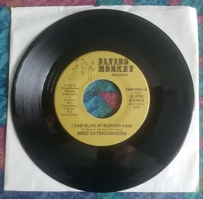 Elvis Presley PUNK ROCK Tribute 45 By MIND EXTINGUISHERS: Burger King/Ghost RARE • $9.95