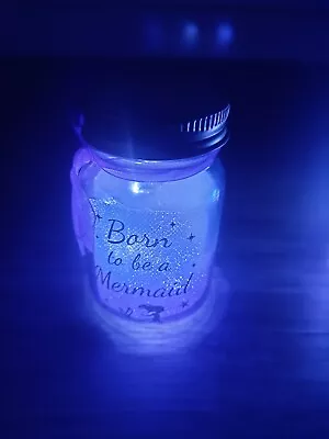 LED Light Up Firefly Glass Mason Jar String Fairy Lights Mermaid Birthday Gift • £3.35