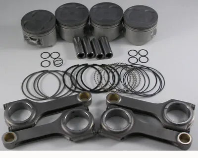 Nippon Racing Jdm Turbo Honda B-series Pistons Scat Rods B18a B18b Ls 81.5mm 020 • $549.95