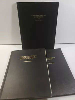  Vanderbilt University Thesis Bindings 1968 1978 1984 Microbiology Lot Of 3  • $50