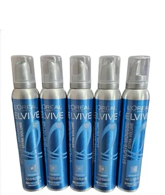L'OREAL ELVIVE STYLISTE EXTRA VOLUME FIRM CONTROL MOUSSE 5x200ml • £23.99