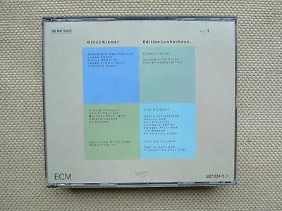 Gidon Kremer  Edition Lockenhaus ECM 2 Discs • £25