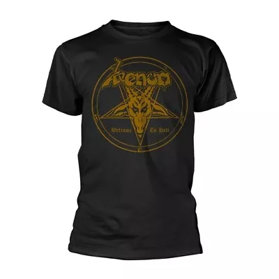 Venom 'Welcome To Hell - Gold Print' Black T Shirt - NEW • $21.14