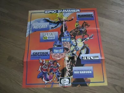 Promo Poster - Epic Summer Epic Comics 1991 / Blueberry Alien Legion Etc. ZPO3 • $10.12