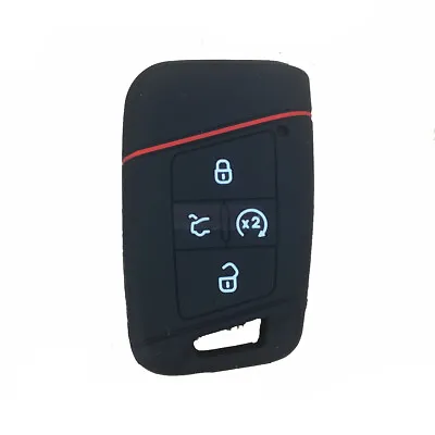 $4.96 • Buy Fit VW TCross Taos Atlas Jetta 4 Button Smart Remote Key Fob Silicone Case Cover
