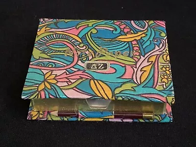 Vintage Psychedelic Pencil Note Paper Organizer Desk Set Groovy Mod Floral Satin • $19.99