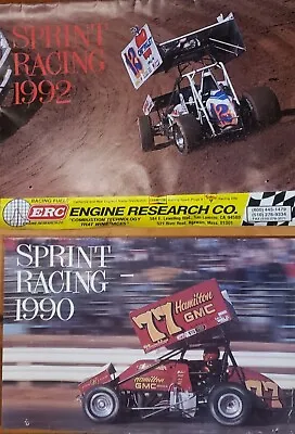 1990 + 1992 Sprint Car Racing Calendars With Amazing Photos Of Sprint Car Racing • $39.99