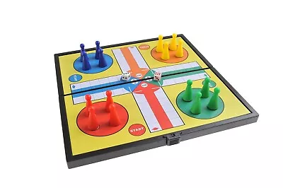 Large Magnetic Ludo Board Game Traditional Family Children Game Gift 30x30 • £10.99