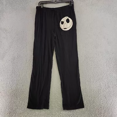 The Nightmare Before Christmas Pants Mens M Medium Black Drawstring Pockets PJS • $9.48