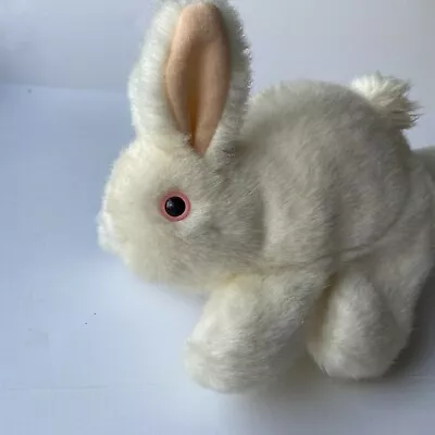 Folkmanis Puppets Bunny Rabbit White Hand Puppet Pink Ears 7 Inches Long • $13.50