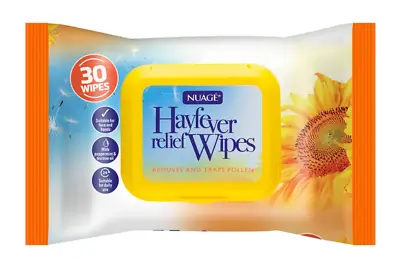 £5.99 • Buy Nuage Hayfever Relief Face Wipes Removes & Traps Pollen 3, 6, 12 Or 24 Pack