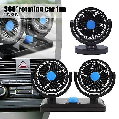 £11.09 • Buy Double/Single-head Fan Car Air Conditioner Fan USB Air Condition Fan Adjustable