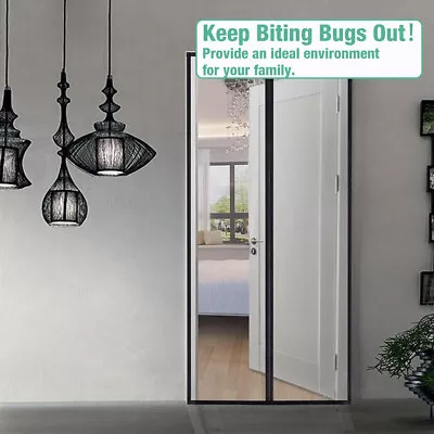 Mosquito Door Net Mesh Screen Bug Pet Patio Hands Free Magnetic Magic Closer • $8.74