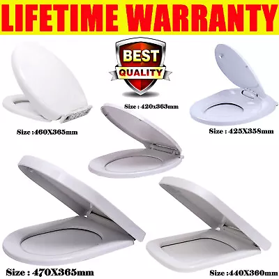 Luxury Toilet Seat O/v/d Shape Heavy Duty Soft Close Seats Anti Slam Easy Clean • £9.20