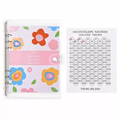 100 Envelopes Money Saving Challenge100 Envelope Challenge Binder ， Money Sav... • $10.93