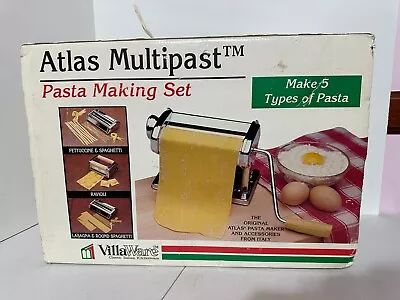 Marcato Atlas Multipast Pasta Maker Machine Makes 5 Types Of Pasta • $35