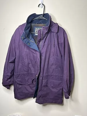 $20 • Buy VTG London Fog Pacific Trail Womens Full Zip Hooded Winter Jacket Fleece Lined
