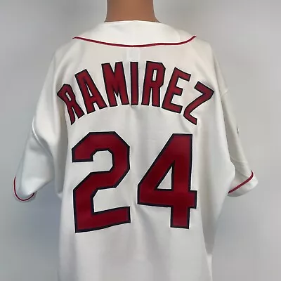 Russell Authentic Manny Ramirez Cleveland Indians Jersey Vtg 90s MLB Diamond 52 • $279.99