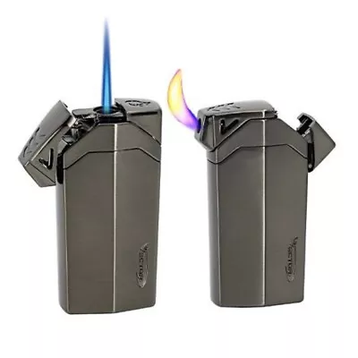 Vector - Guardian - Soft Flame Pipe Lighter & Single Jet Cigar Lighter - Gunmeta • $69.71
