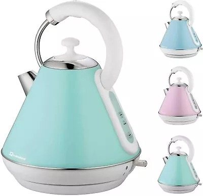1.8L Electric Kettle Cordless 360 Swivel Base Protects Dry Boil Fast Boil 2200 W • £26.99